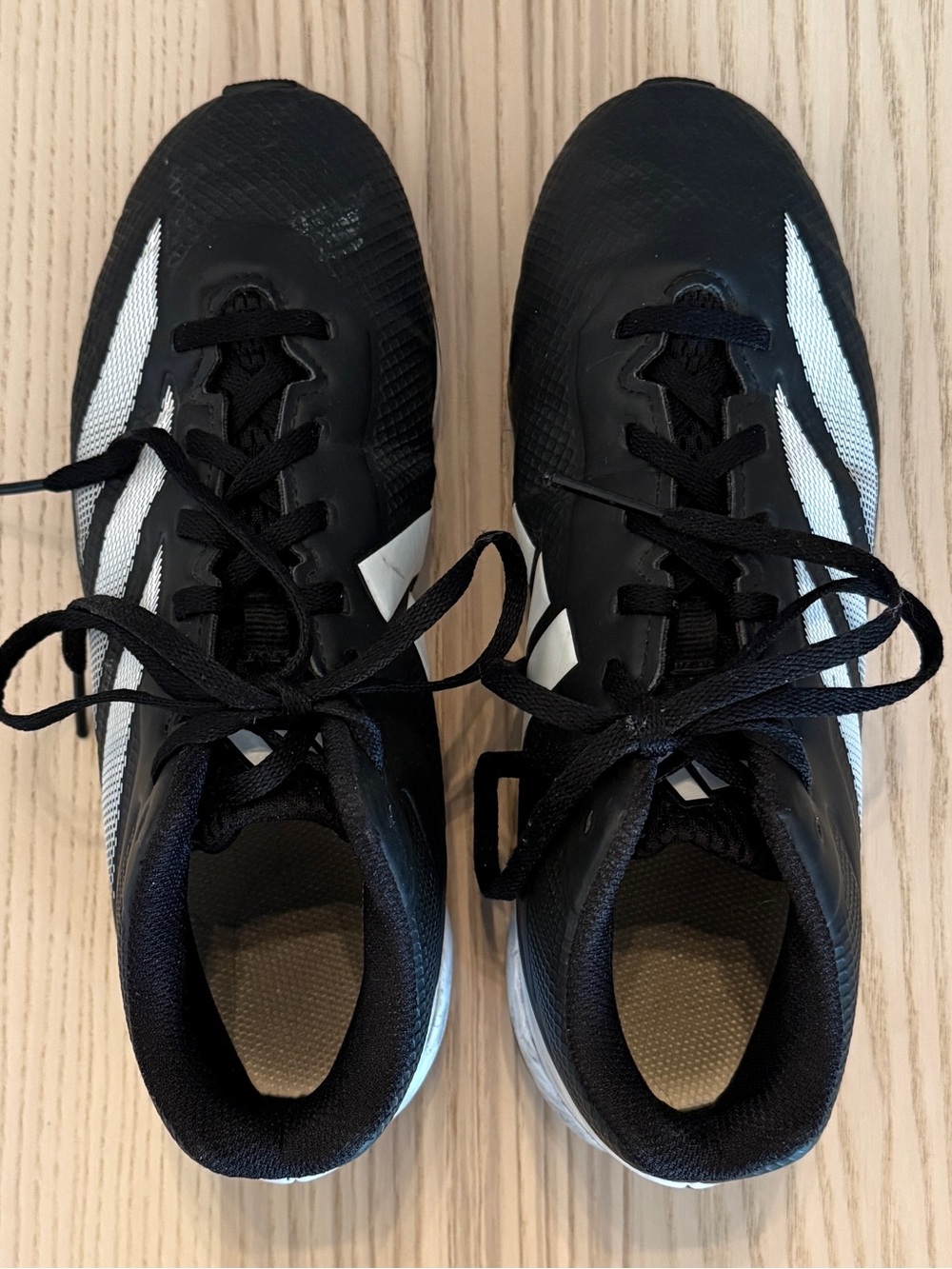 adidas Adizero Impact.2 MD Youth 5.5 Black White Football Cleats Unisex - Picture 6 of 7